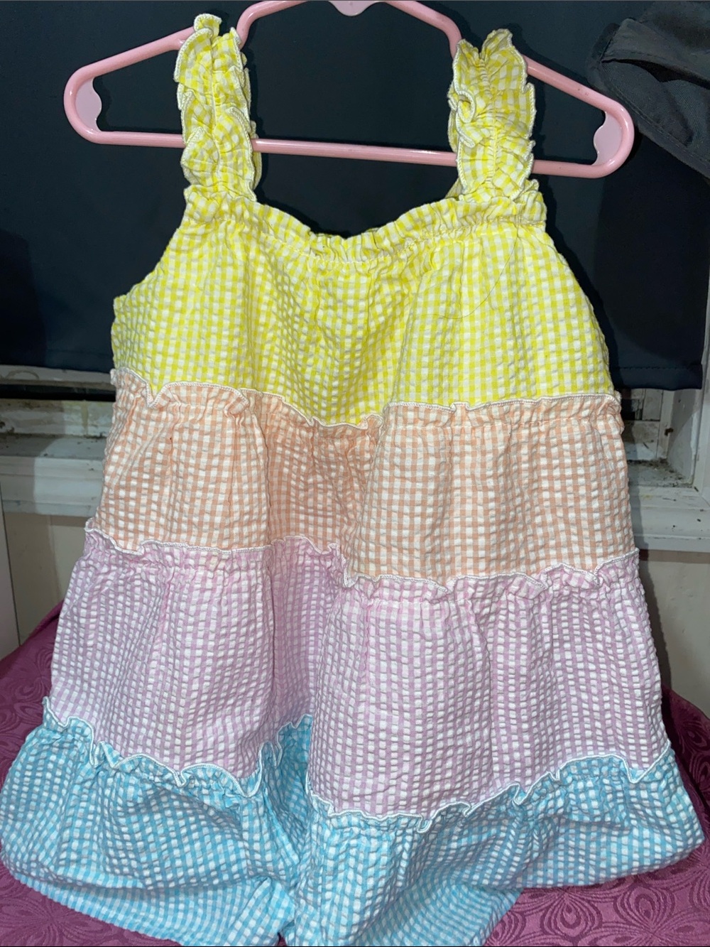 Bonnie Jean White and Yellow Girls Dress